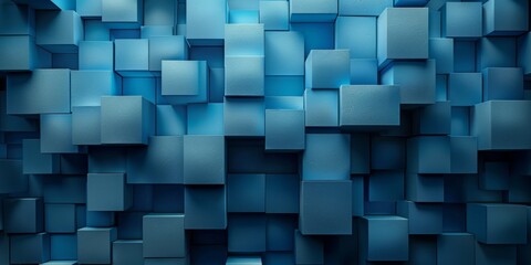 A blue background with a lot of blue squares