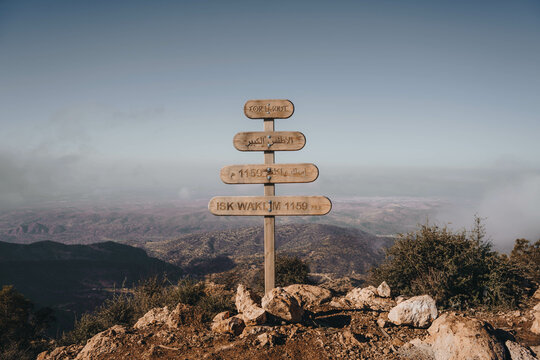 The summit of isk waklim 1151m in Morocco.  
