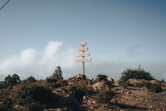 The summit of isk waklim 1151m in Morocco.  
