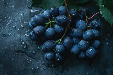 Dark grape, blue grape, wine grape.
