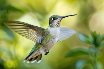 Fototapeta premium A hummingbird hovering
