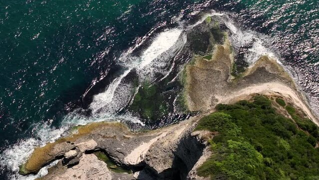 coastal aerial video, Yalikoy, Istanbul, jk01