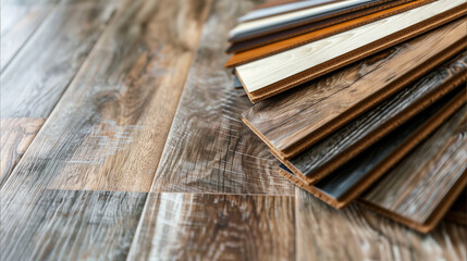 Assorted Wood Flooring Samples Collection