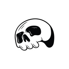Skull Head Art illustration design vector