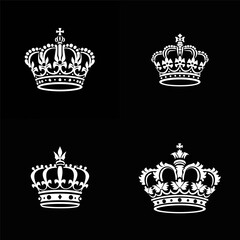 Crown logo design vector illustration