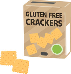 箱入りのグルテンフリークラッカー