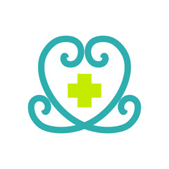 This logo design is a combination of love and medical, this logo good to use for pharmaceutical companies, hospital etc.