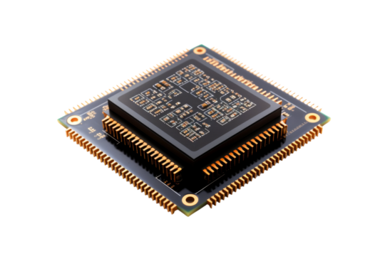 The Enigmatic Core: A Close Encounter With the Digital Heart. On a White or Clear Surface PNG Transparent Background.