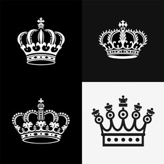 Crown logo design vector illustration