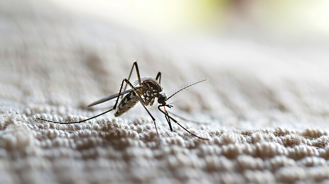 Small mosquito close-up