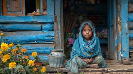 Obraz premium Remote Villages: Document life in remote villages, portraying simplicity and cultural richness.