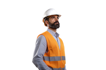 The Sentinel of Safety. On a White or Clear Surface PNG Transparent Background.