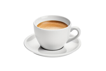 Serene Sip: A Coffees Journey. On a White or Clear Surface PNG Transparent Background.