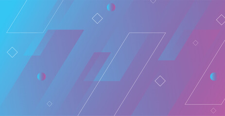 Abstract gradient blue and purple modern background. Minimal template style for banner, poster, web design.