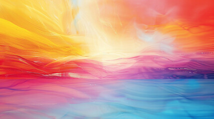 Absorb the dynamism of a sunrise gradient panorama bursting with vitality, where vibrant hues transition into profound shades, creating a compelling space for graphic exploration.