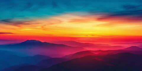 Absorb the captivating allure of a sunrise gradient spectacle, as dynamic colors interweave with deeper hues, offering a visual feast for the senses and the soul.