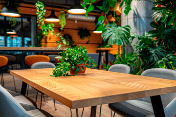 Obraz premium Pleasant, bright and eco-friendly space for relaxation and leisure