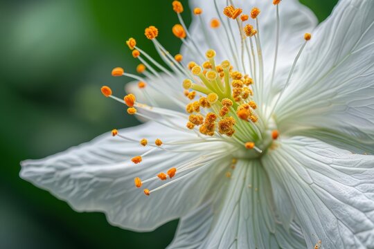 The anatomy of a flower typically includes petals, sepals, stamens, and a pistil, each playing a crucial role in the process of pollination and reproduction, science concept
