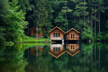 Autumn Refuge: Cozy Cabin by the Mirror Lake