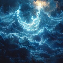 Layering and Transparency: Experiment with layering the waves and space elements, adjusting transparency levels to create a layered and multidimensional effect. Generative AI