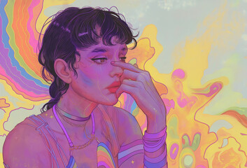 Transgender fear. Difficulty with acceptance, shame, transphobia. Emotionality, sadness, restlessness.