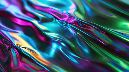 Fototapeta premium Presentable background for design, text, information placement, slogans and logos. Template, panel. The texture of a futuristic unusual iridescent volumetric material. The effect of falling shadows.