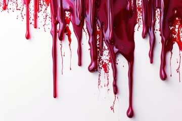 Photo of realistic bloood dripping backgrounds splattered furniture - obrazy, fototapety, plakaty