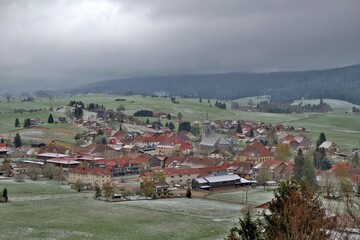 Le village de Mouthe dans le haut-Doubs.