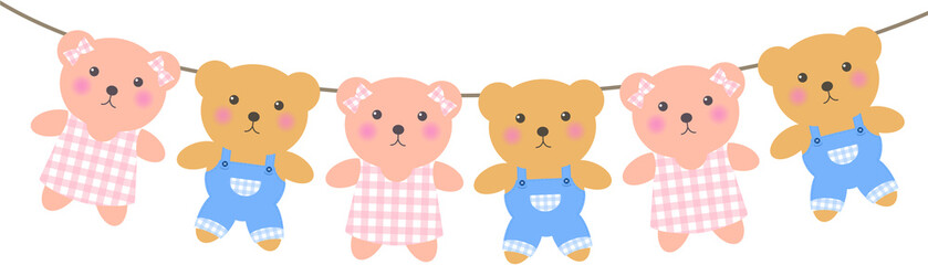 hands of the family, Garland made of a bear character