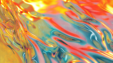 Fototapeta premium Presentable background for design, text, information placement, slogans and logos. Template, panel. The texture of a futuristic unusual iridescent volumetric material. The effect of falling shadows.