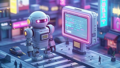 Personalized Customer Experiences, scene where an AI-powered chatbot interacts seamlessly with customers, 