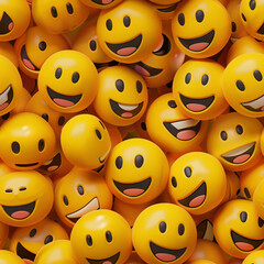 seamless pattern smile emoji
