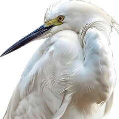 great white egret - obrazy, fototapety, plakaty