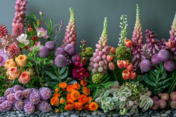 A Visual Feast: Four Floral Arrangements in Full Bloom