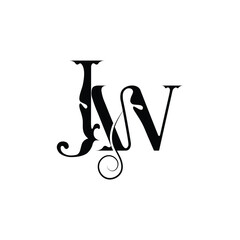 Initial letter JW logo design creative modern symbol icon monogram