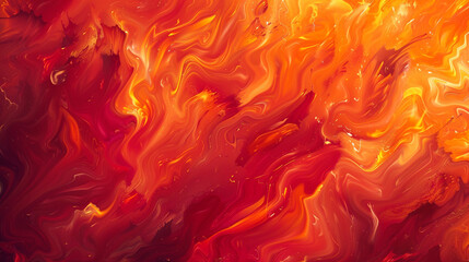 Fototapeta premium A burst of fiery reds and oranges ignite the canvas, as abstract vector paint swirls and dances in a mesmerizing display of warmth and passion.
