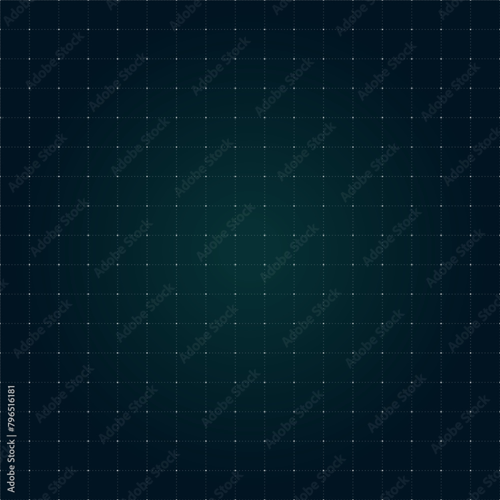 Poster vr hud futuristic interface square grid. line and dot head up display similar green pattern. digital