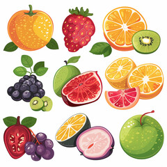 A colorful collection of fresh citrus and other fruits