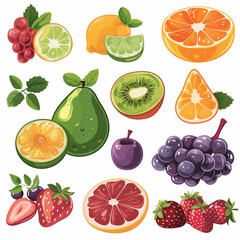A colorful collection of fresh citrus and other fruits