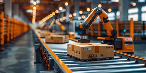  "Automated Warehouse with Robotic Picking Robots"