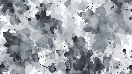 Grey splashes in contemporary gouache creating a dynamic and engaging abstract wallpaper.