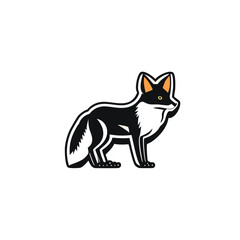 Fototapeta na wymiar Red Fox Vector - Vibrant Illustration of Forest Creature with Tail, Whiskers