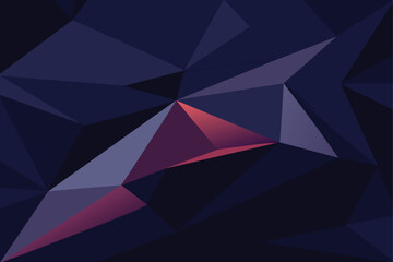 Dark abstract polygonal background vector design