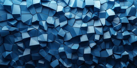 A blue background with a lot of small blue cubes