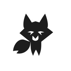Wildlife Fox Icon - Simple Flat Design of Forest Creature for Web Graphics
