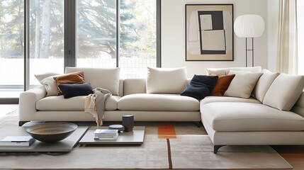 Choose furniture with clean finishes and minimal embellishments.