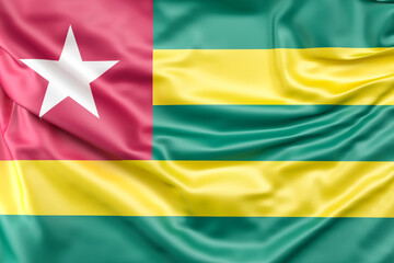 Ruffled Flag of Togo. 3D Rendering - 796529769