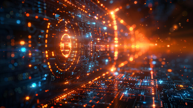 Hintergrund f&uuml;r Technik, Audio, Grafik, Ai und mehr, made by AI