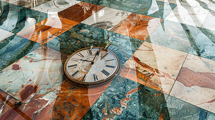 Time seems to flow like water across the surface of marble tiles.