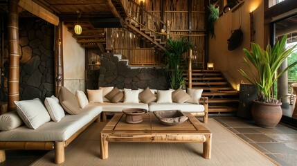 Incorporate natural materials like wood, stone, and bamboo for warmth and texture.